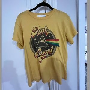 Graphic Yellow Pink Floyd Tee